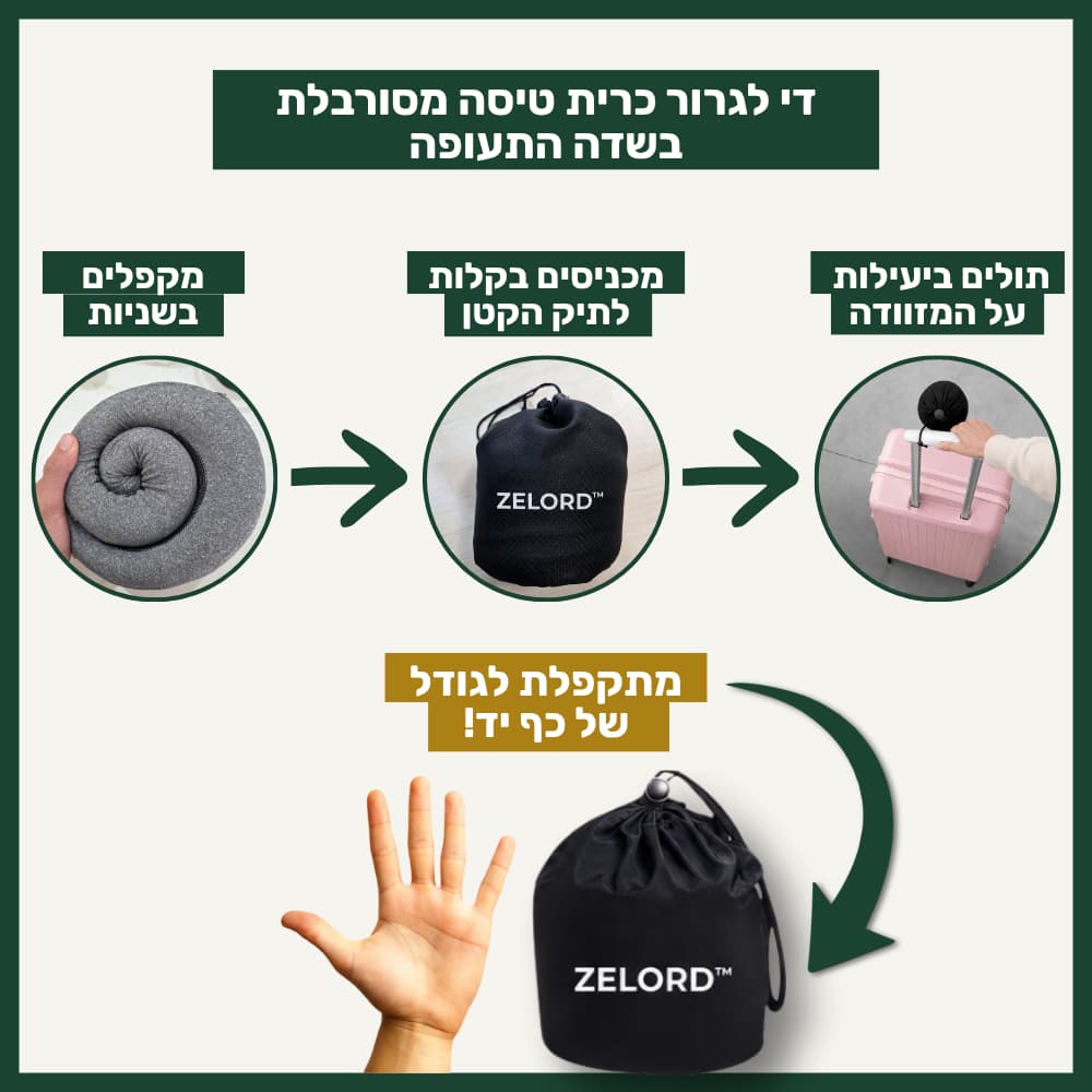 כרית הנסיעות של ™ZELORD