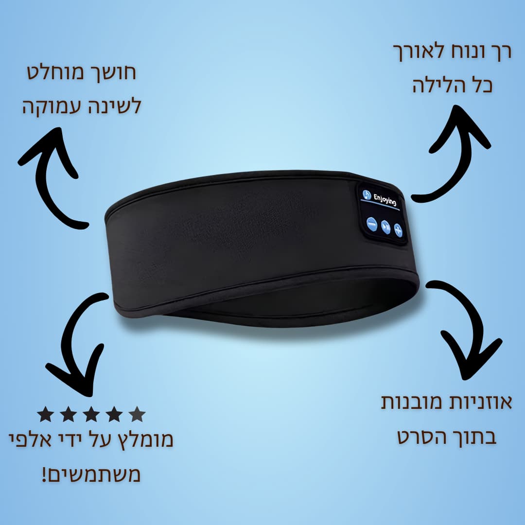™SleepBand - מסיכת השינה המנגנת ללילה בלי הפרעות